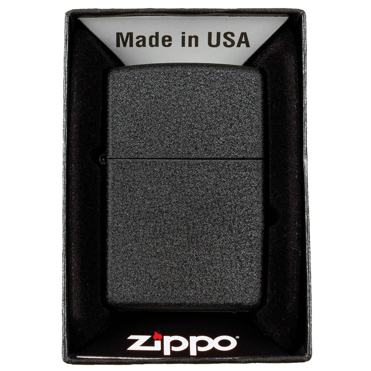 Feuerzeug Zippo  "Black Crackle"