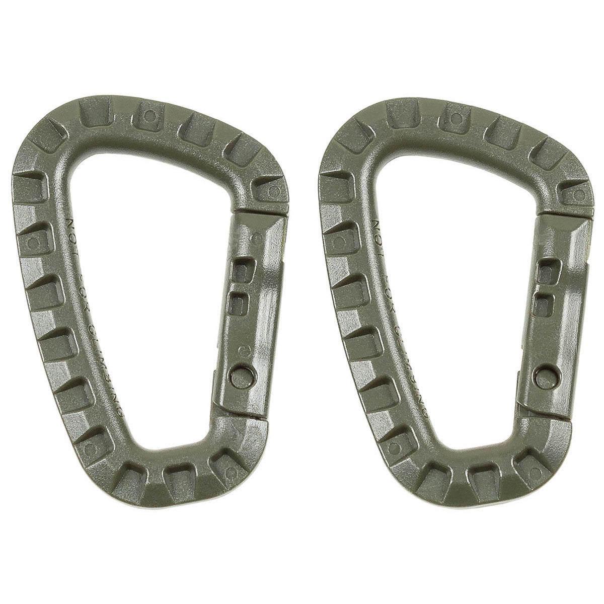 Karabiner, Plastik, D 7 mm x 8,5 cm, 2er Pack