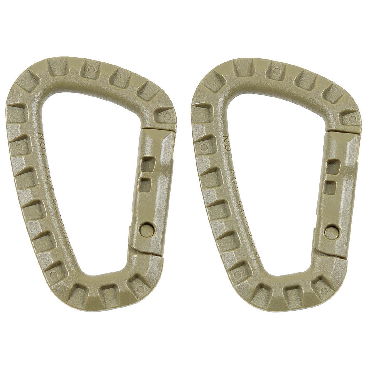 Karabiner, Plastik, D 7 mm x 8,5 cm, 2er Pack