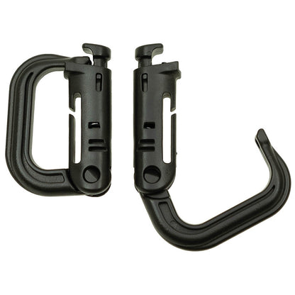 Karabiner, Plastik, "MOLLE", 2er Pack