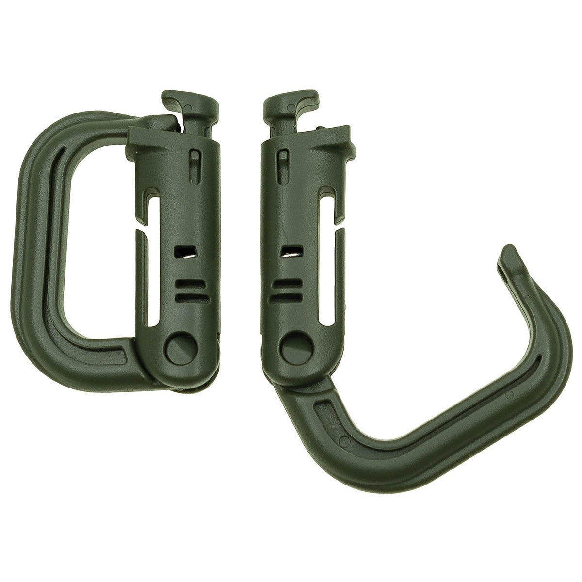 Karabiner, Plastik, "MOLLE", 2er Pack