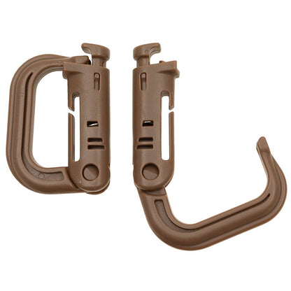 Karabiner, Plastik, "MOLLE", 2er Pack